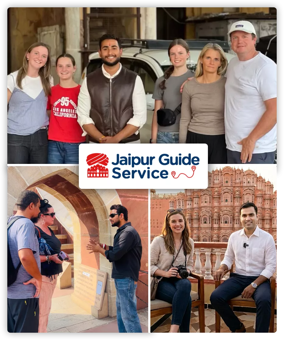 Jaipur Guide Service - Local professional guide with tourists