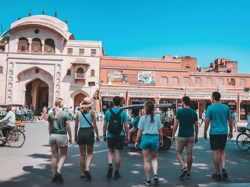 Heritage walking tour of Jaipur old city with guide
