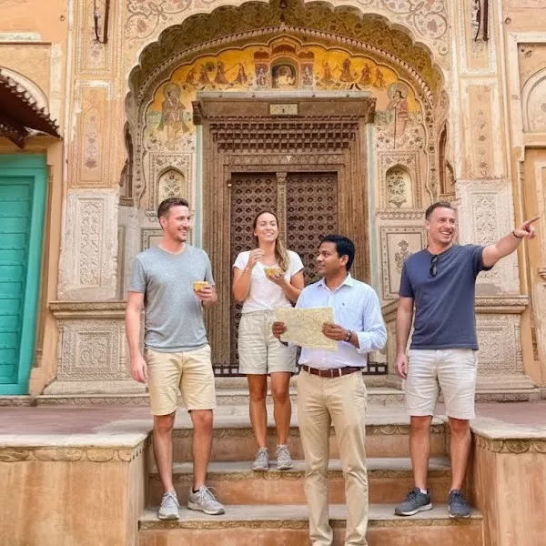 Mandawa havelis painted walls day tour from Jaipur